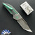 Hypercut Manufacturing Dharma Auto, 2-Tone S45VN Blade, Titanium Handle With Green Camo Quartz Inlay, Green HW