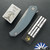 Shirogorov Knives Ursus Quantum, Stonewashed Elmax Blade, Blue Titanium Handle, MRBS