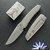 Sharknivco Mini Waka, Polished Stonewash RWL34 Blade, Zirblast Titanium Handles w/Titanium HW