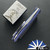 Sharknivco M11-29, Polished Stonewash RWL34 Blade, Distressed Blurple Anodized Titanium Handles