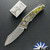 Hawk Knives Talon Auto, Brightwashed M390 Blade, Brightwashed Handles W/BobaFett Carbon Fiber Handle Scales