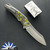 Hawk Knives Talon Auto, Brightwashed M390 Blade, Brightwashed Handles W/BobaFett Carbon Fiber Handle Scales