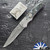 Rainy Vallotton Custom Stinger Dual Action, Timber Tiger Mosaic Damascus Blade, Timber Tiger Mosaic Bolsters With Brown/ Black Mammoth Molar Handle