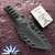 Auxiliary Manufacturing KTK Mini, Topography Cerakote AEB-L Kwaiken Blade, Black Wrapped Stingray Handle
