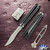 Maxace Phantom 2 Balisong A07C,  Bead Blast SLD-Magic Recurve Blade, Black Aluminum Handles