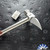Angryman Knives Medium Spiked Titanium Warhammer, Titanium Shaft With Red/Black G10 Handle Scales