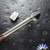Angryman Knives Medium Spiked Titanium Warhammer, Titanium Shaft With Red/Black G10 Handle Scales