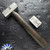 Angryman Knives Pocket Mallet, Titanium Head, Hickory Wood Handle