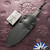 Heretic Knives Mini Nephilim Fixed Blade Knife, DLC Magnacut Blade, Carbon Fiber Scales