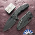 Heretic Knives Martyr Manual, Black Magnacut Tanto Blade, Black Glass-Packed Polymer Handle, Tactical