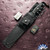 RMJ USA Custom Lady Death Trench Knife, Black Cerakoted CPM-3V Blade, Textured Black G10 Handle Scales