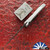 Piranha Mini-Predator, Silver Handle, Tactical Plain Blade