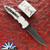 Piranha Mini-Predator, Silver Handle, Tactical Plain Blade