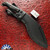 RMJ USA Custom Kukri, Tungsten Gray 80CrV2 Blade, Black G10 Handle With Bronze HW, Black Kydex Sheath