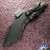 RMJ USA Custom Kukri, Tungsten Gray 80CrV2 Blade, Hyena Brown G10 Handle With Bronze HW, Black Kydex Sheath