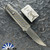 Reate EXO-M Gravity Knife, Satin Elmax Drop Point Blade, Satin Titanium, Flamed Titanium Inlay