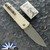 Thermic Tactical Sub Zero 2026B Button Lock, M390 Drop Point Blade, Ivory G10 Handles W/Titanium Accents