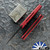 Protech/Chavez Scapegoat Compact Auto BSW26.Scapegoat.2, DLC Black MagnaMax Blade, Carbide Textured Red Aluminum Handle W/Black Lip Pearl Button
