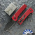 Protech/Chavez Scapegoat Compact Auto BSW26.Scapegoat.2, DLC Black MagnaMax Blade, Carbide Textured Red Aluminum Handle W/Black Lip Pearl Button