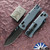 Flytanium Beef Folder, Black 14C28N Blade, Slate Blue G10 Handle