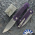 Flytanium Arcade Lite Folder, Stonewashed AUS-10A Blade, Atomic Purple Polycarbonate Handles