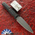 RMJ USA Custom Orlando Special Knife, Tungsten Gray CPM-3V Blade, Black G10 Handle Scales