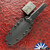 RMJ USA Custom Orlando Special Knife, Tungsten Gray CPM-3V Blade, Black G10 Handle Scales
