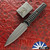 RMJ USA Custom Orlando Special Knife, Tungsten Gray CPM-3V Blade, Black G10 Handle Scales