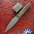 RMJ USA Custom Orlando Special Knife, Tungsten Gray CPM-3V D/E Blade, Dirty Olive G10 Handle Scales