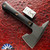 RMJ USA Mini Jenny Spike Tomahawk, Tungsten Gray 80CrV2, Black G10 Handle Scales