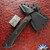 RMJ USA Mini Jenny Spike Tomahawk, Acid Etched Tungsten Gray 80CrV2, Black G10 Handle Scales