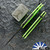 Flytanium Arcade Lite Folder, Black AUS-10A Blade, Glow In The Dark Polycarbonate Handles