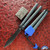 Flytanium Talisong Z, Blackwashed AEB-L Scimitar Blade, Northern Lights Aluminum Handles