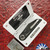 Hypercut Manufacturing Cretin, Dark Stonewashed S45VN Blade, Carbon Fiber Handle Scales W/ Black Timascus Pivot Collar