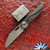 Hypercut Manufacturing Cretin, Dark Stonewashed S45VN Blade, Carbon Fiber Handle Scales W/ Black Timascus Pivot Collar