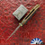 Hypercut Manufacturing Bikkhu, Dark Stonewashed S45VN Blade, Green/ Bronze Titanium Handle W/ Rivet Pattern Titanium Inlay
