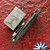 Hypercut Manufacturing Dharma Auto, Dark Stonewashed S45VN Blade, Black Glass Handle, Green Anodized HW