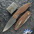 Three Rivers Manufacturing (TRM) Atom Linerlock, Magnacut Blade, Burlap Micarta 3D Handle Scales