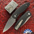 Three Rivers Manufacturing (TRM) Neutron 2 Linerlock, Tumbled Magnacut, Jet Black G10 Lizard Skin Textured Scales