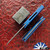 Protech/ Tuff Knives Slimfoot CCKSF26.Slimfoot.1, Stonewashed Magnacut Blade, Blue Battleworn Handle, Pearl Button