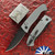 Protech / Walter Brend Classic Auto CCKSF26.Brend.1, DLC Black Magnacut Blade, Grey Diamond Textured Aluminum Handle, Black Lip Pearl Button