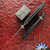 Protech/Peace Neighbor Designed Avalon CCKSF26.Avalon.1, Stonewashed A-421 Blade, Black Knurled Aluminum Handle, Black Lip Pearl Button, Sapphire Blue HW
