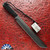 Strider Knives Large Fixed Blade, Black Coated Tanto D2 Blade, Cord Wrapped Handle