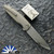 Holt Bladeworks Custom Outlaw #214, Near Mirror M390 Drop Point Blade, Flux Milled Titanium Handle Scales W/Morph TPC Blue/ Yellow Inlay