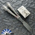 Pabu And Son Custom Balisong, Barber Straight Razor Blade, Sterling Silver Spoon Handles