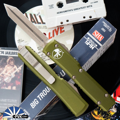 Microtech Ultratech 223-13OD Spartan Bronze Blade, OD Green Handle