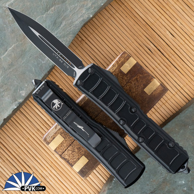 Microtech UTX-85 II 232ii-1TS Double Edge Black Blade Stepside