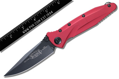 Microtech SOCOM Delta M/A S/E Folding Knife RD/BT Aluminum - PVK