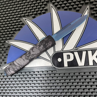 Ultra Tech Geisha PVK Custom Ultratech Laser Blue Fade Single Edge, Left Hand Ghost ...