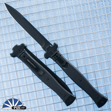 AGA Campolin ZERO+ N690Co Black Bayonet Blade, Black G10 Handle